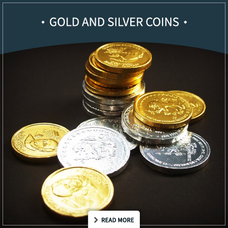 Gold and Silver coins