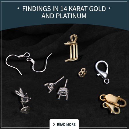 Findings in 14 karat Gold and Platinum